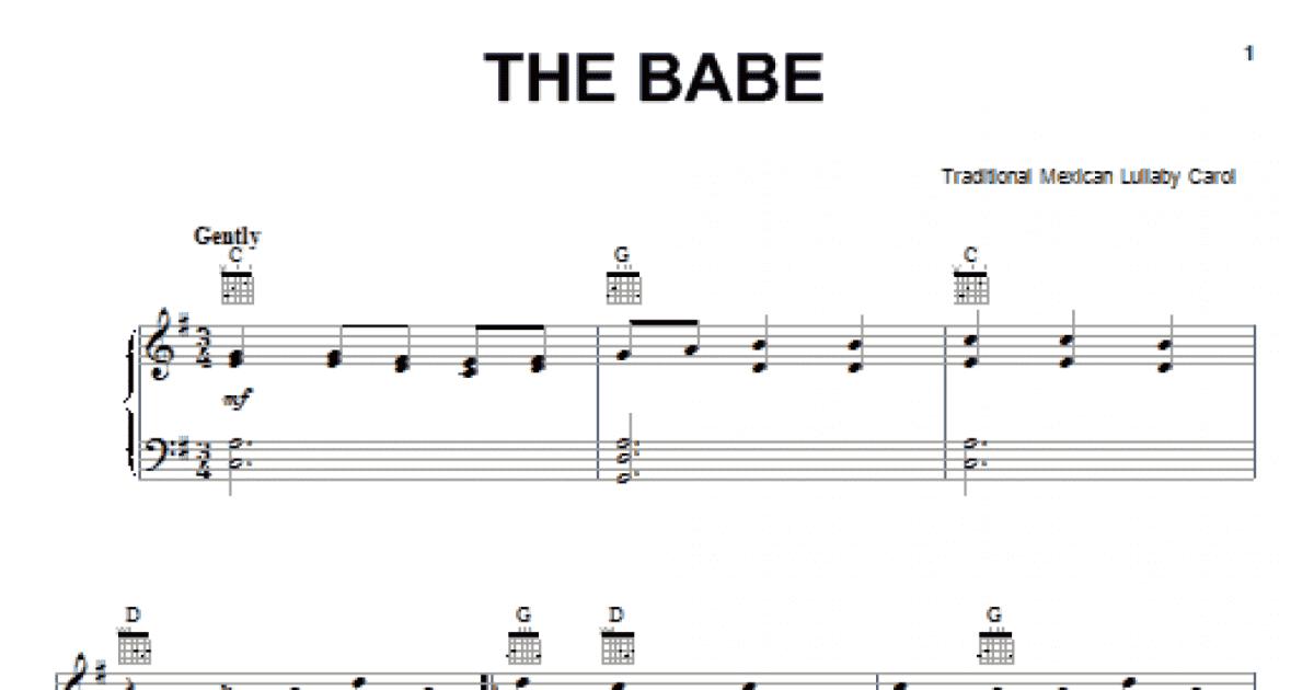 The Babe Piano Vocal Guitar Chords Right Hand Melody Buy Now