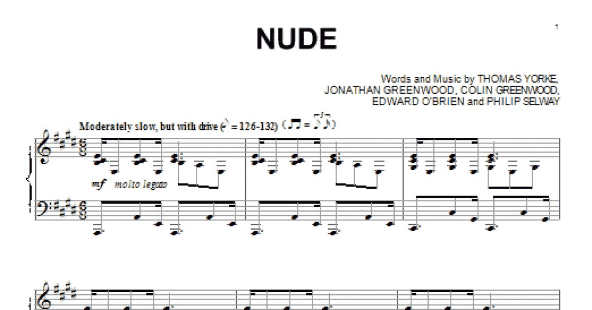 Nude Piano Solo Print Sheet Music Now