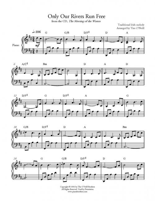 Only Our Rivers Run Free - Download Sheet Music PDF File