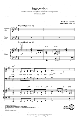 Invocation SATB Choir Print Sheet Music Now