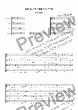 Requiem Aeternam Introitus From Missa Pro Defunctis Sheet Music