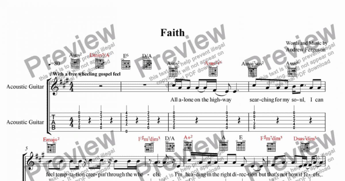 Faith - Download Sheet Music PDF file