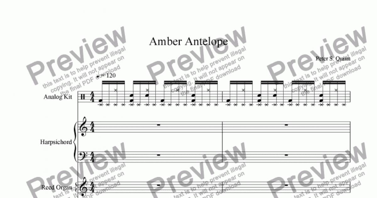 amber-antelope-download-sheet-music-pdf-file