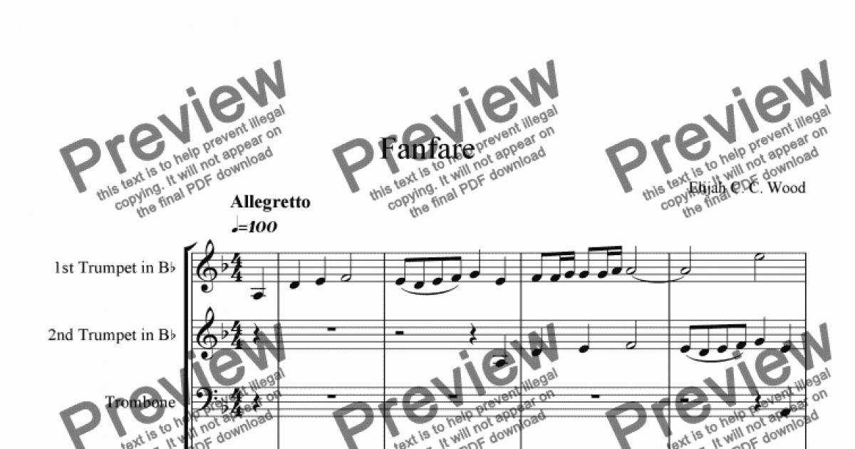 Fanfare - Download Sheet Music PDF file