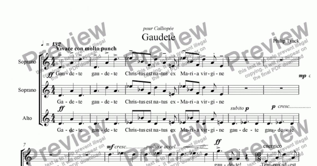 gaudete-download-sheet-music-pdf-file