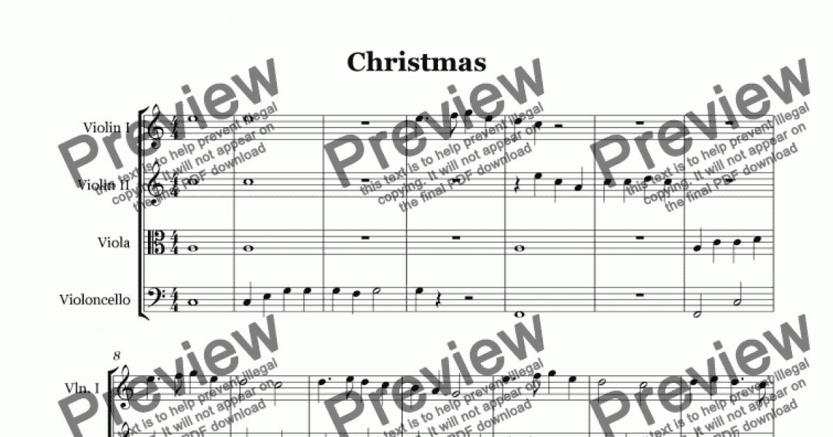 Christmas - Download Sheet Music PDF file