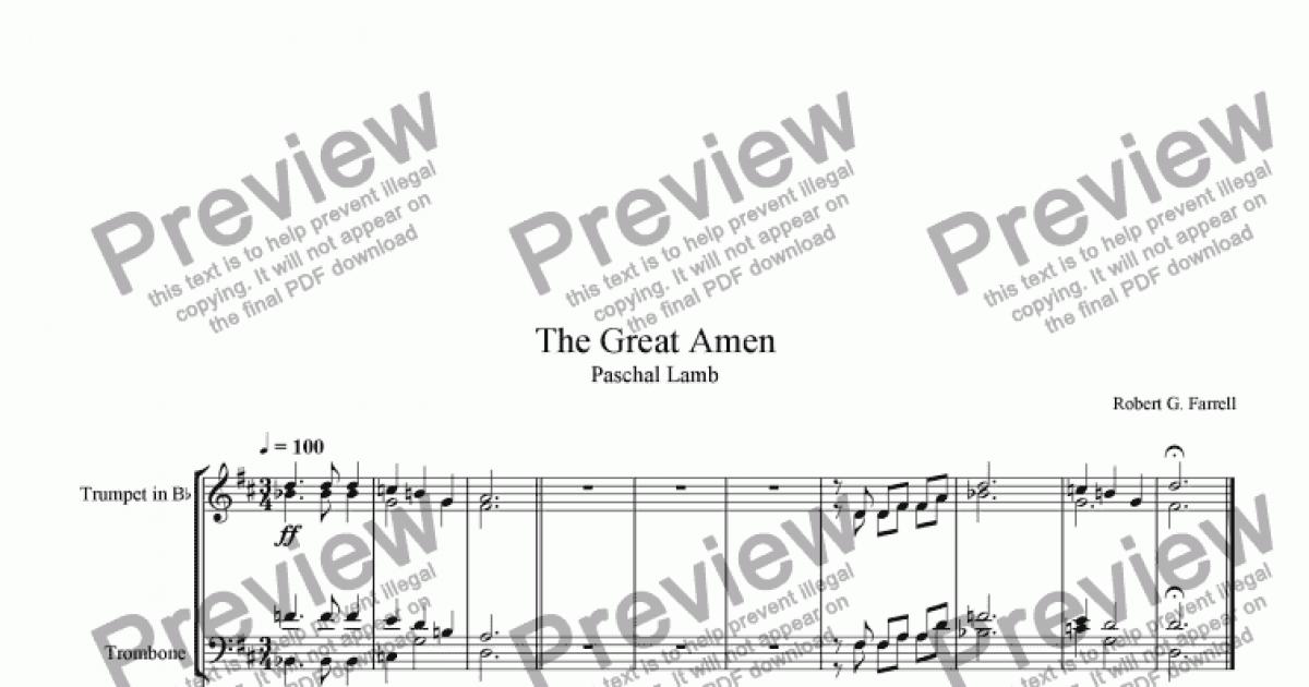 Amen - Easter Mass - Download Sheet Music PDF file