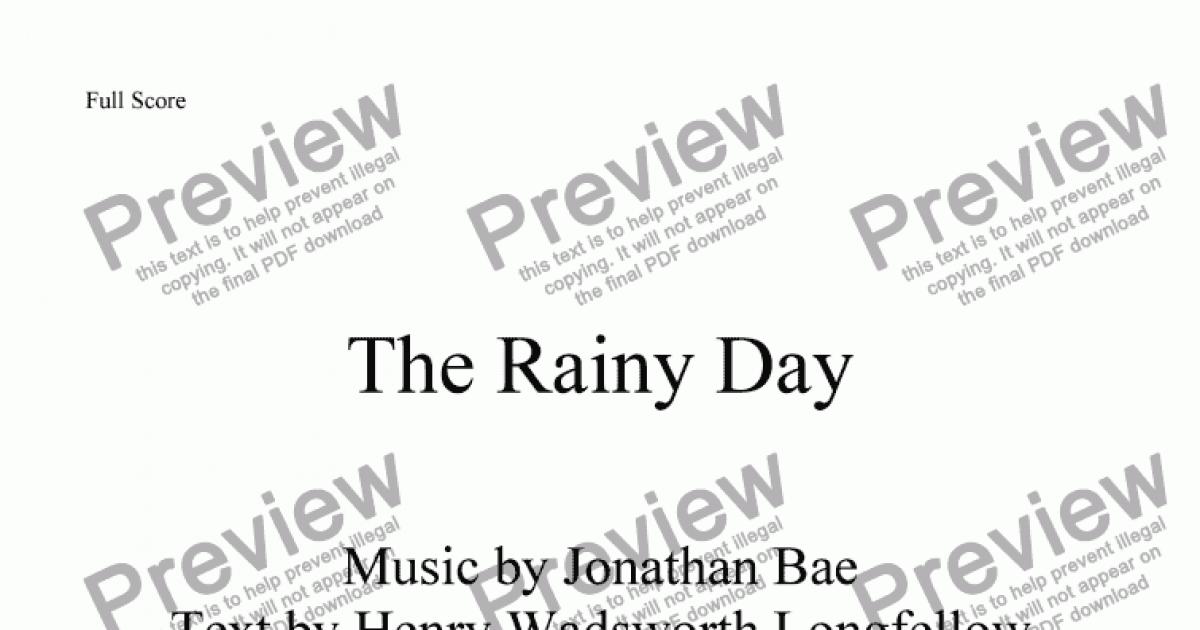 The Rainy Day - Download Sheet Music PDF file