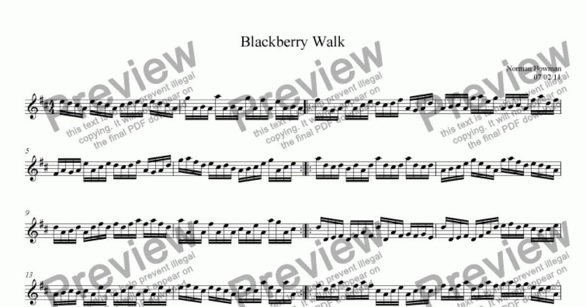 Blackberry Walk Download Sheet Music Pdf File 