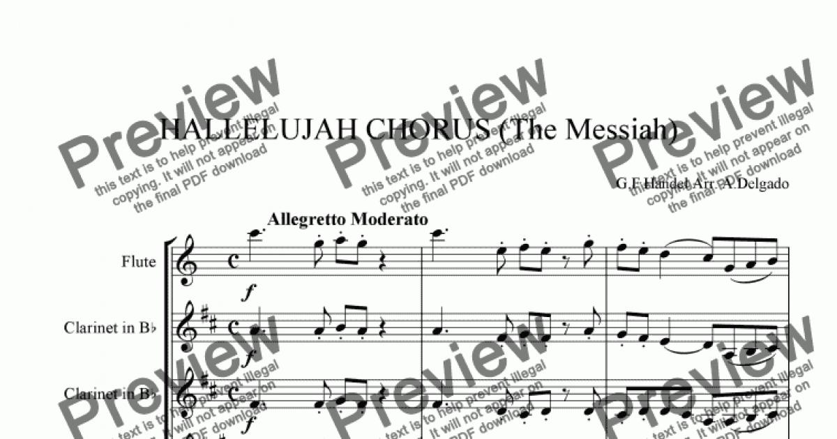 HALLELUJAH CHORUS (The Messiah) - Download Sheet Music PDF file