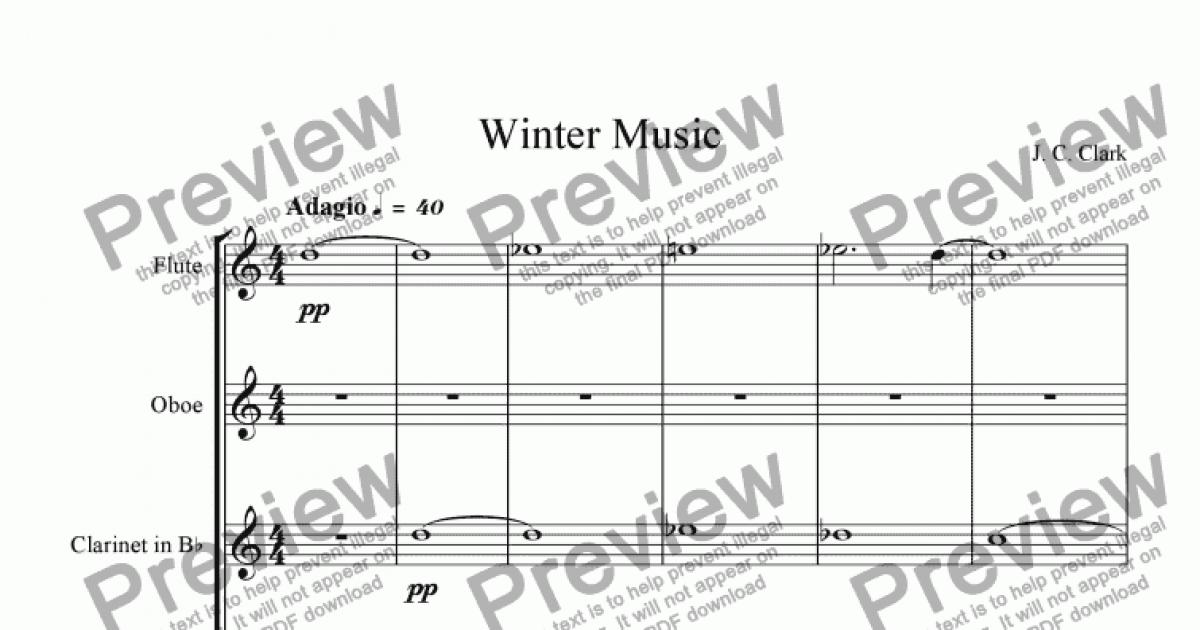 Download Winter Music - Download Sheet Music PDF file