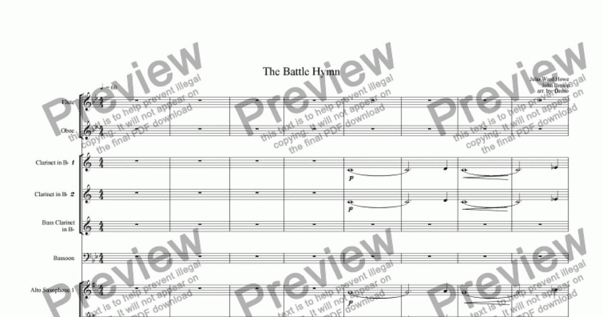 The Battle Hymn - Download Sheet Music PDF file