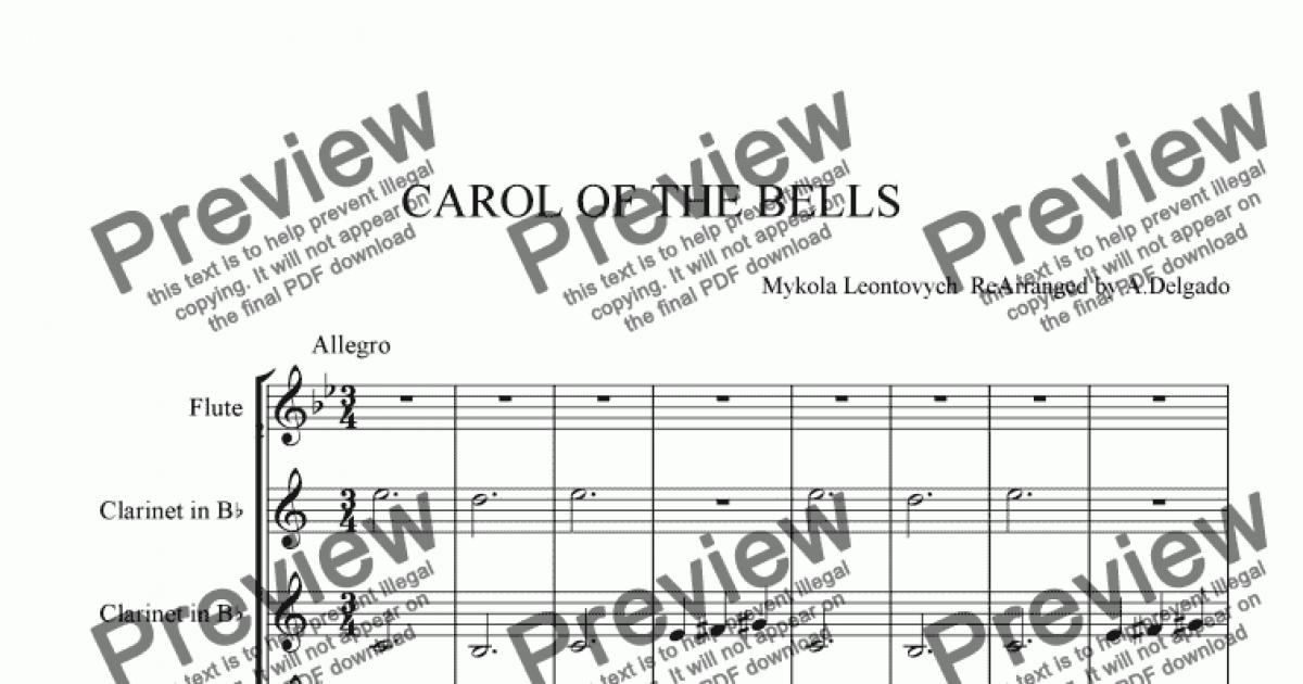 CAROL OF THE BELLS - Download Sheet Music PDF file