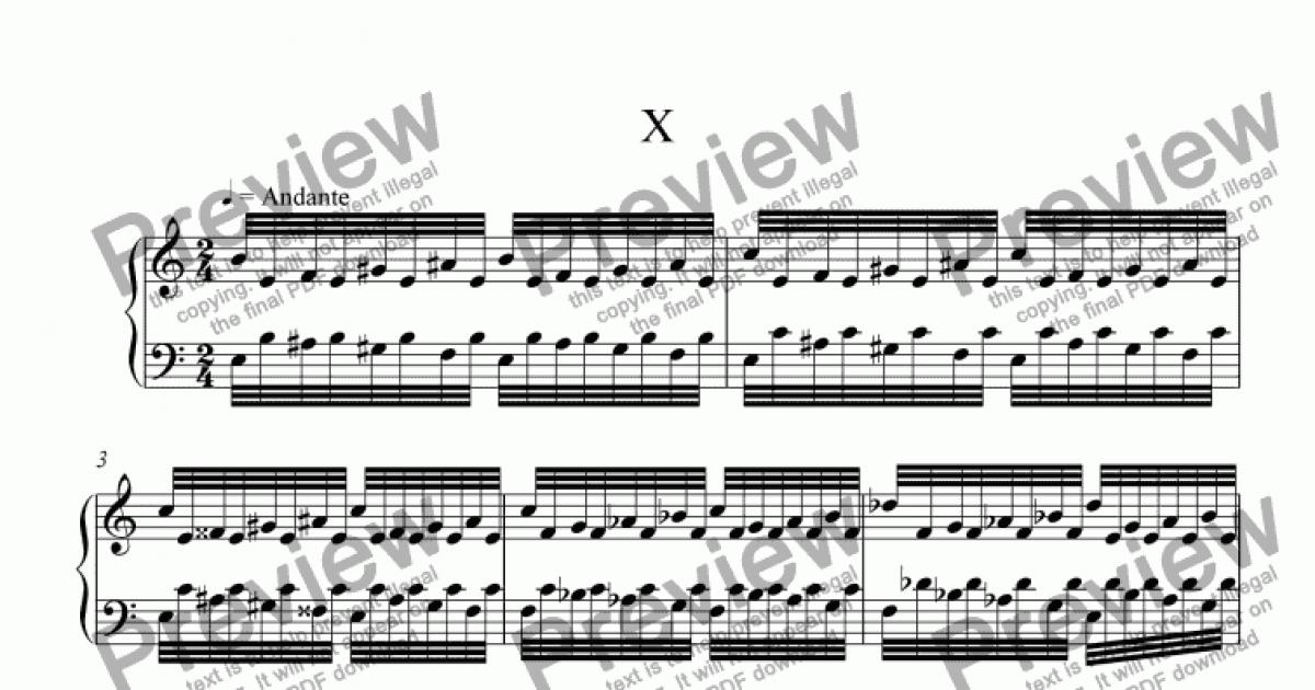 Image - X - Download Sheet Music PDF file