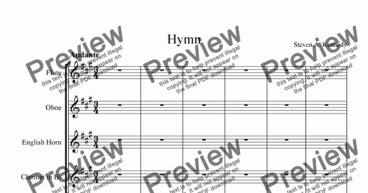 Hymn - Download Sheet Music PDF file