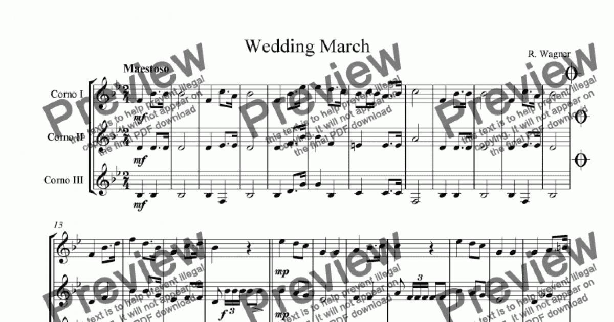 Wedding March Download Sheet Music PDF file