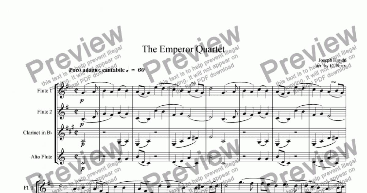 The Emperor Quartet - Download Sheet Music PDF file