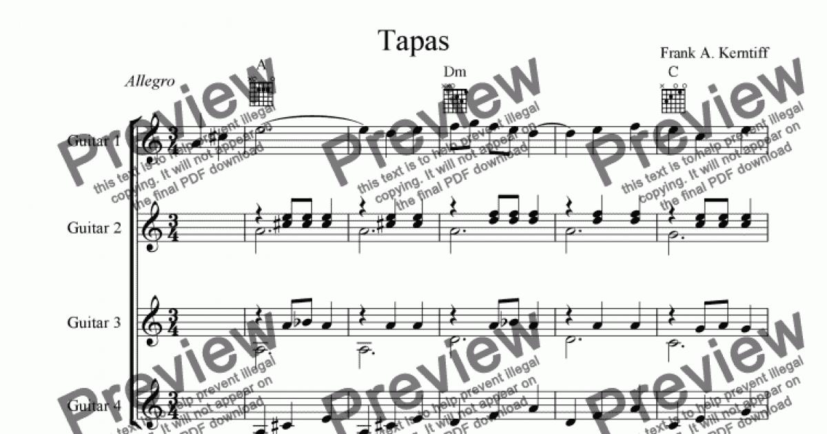 tapas-download-sheet-music-pdf-file