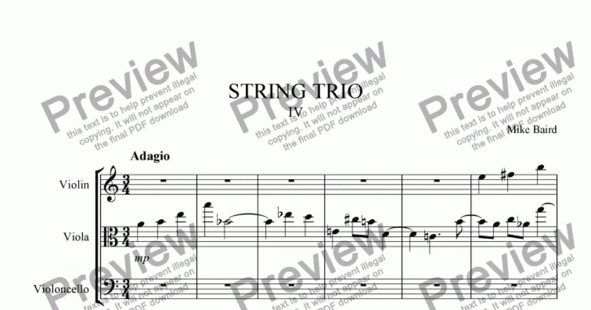 String Trio Download Sheet Music Pdf File 1366