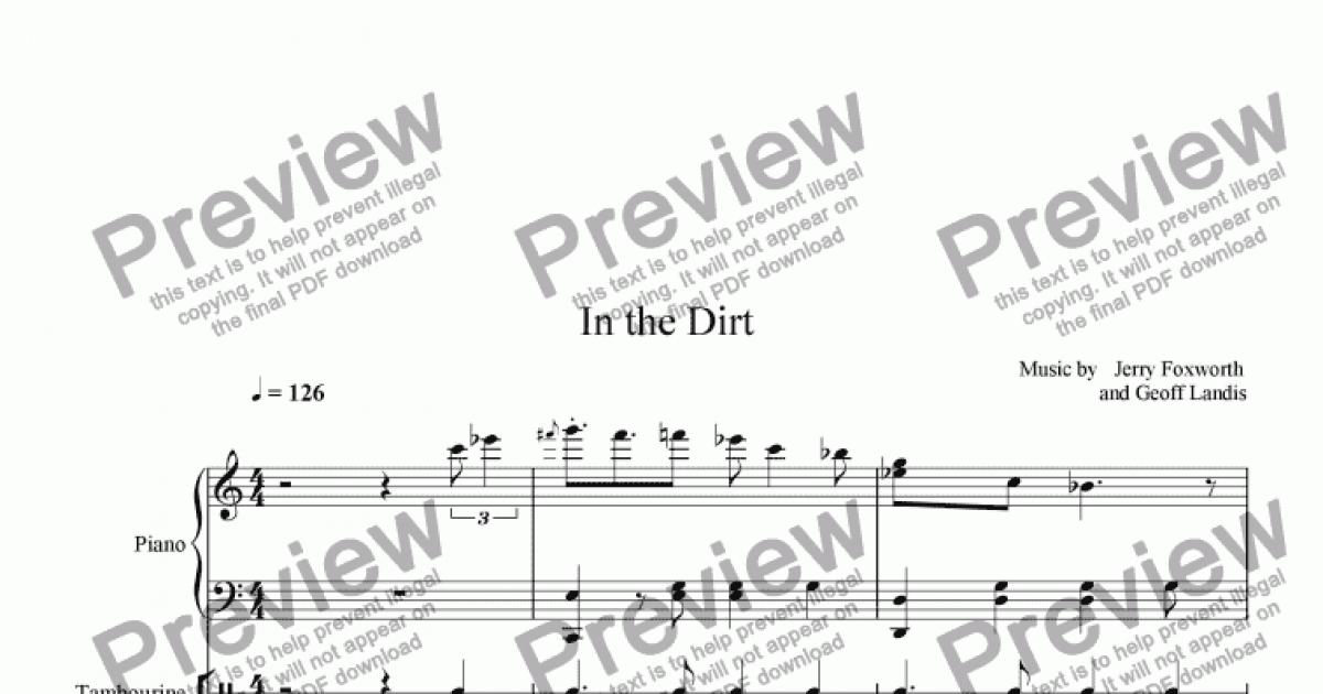 In the Dirt - Download Sheet Music PDF file