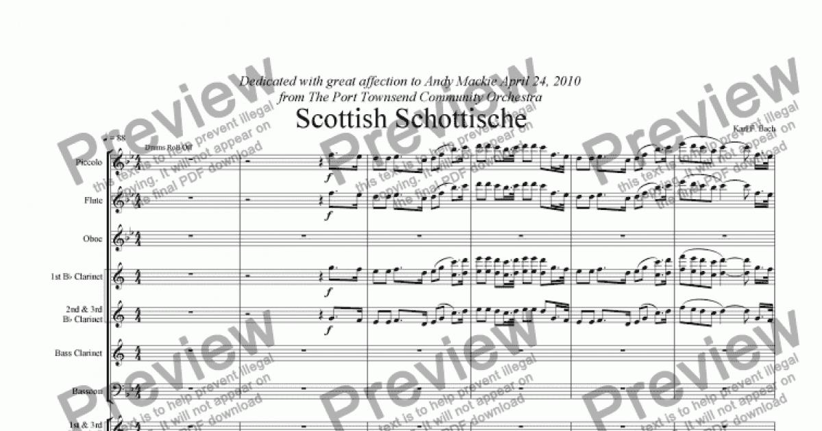 scotland the brave snare sheet music