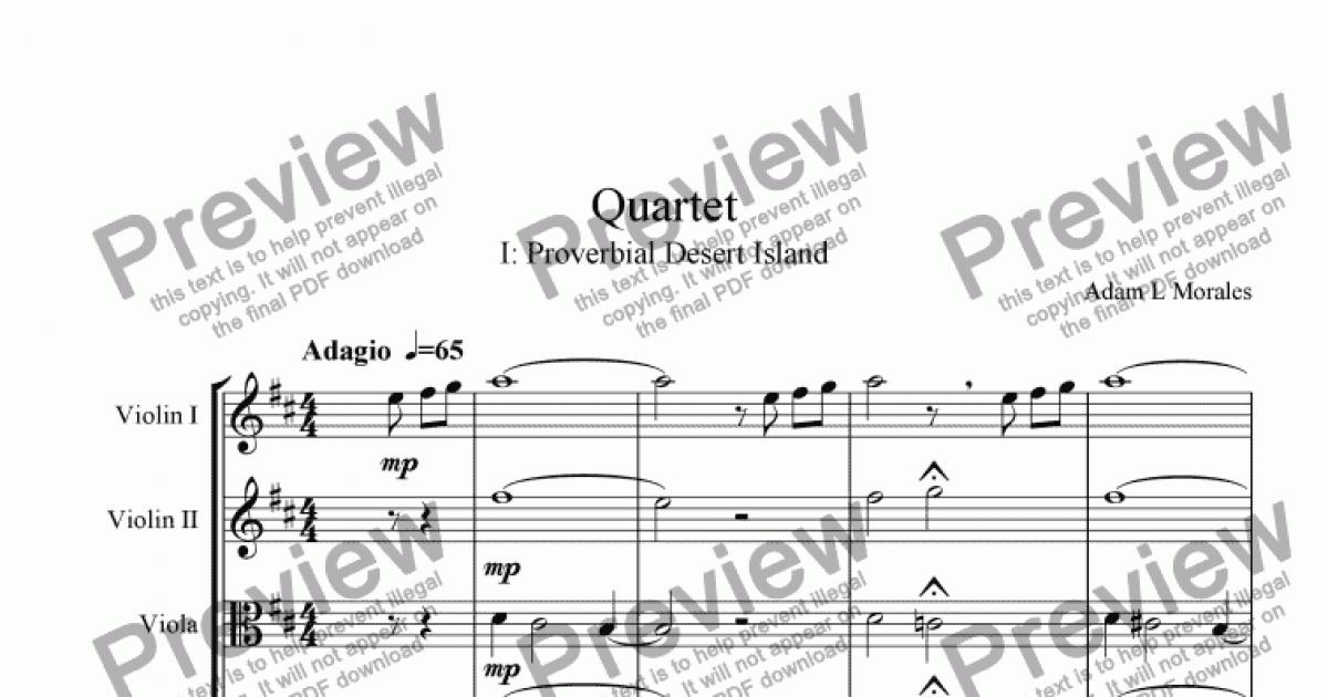 Quartet - Download Sheet Music PDF file