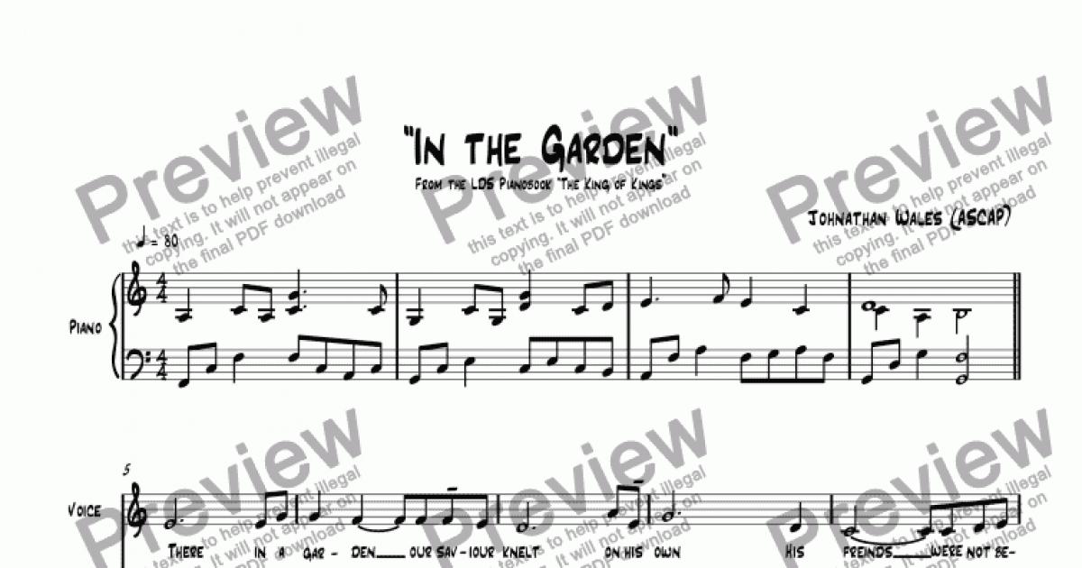 In The Garden Download Sheet Music Pdf File