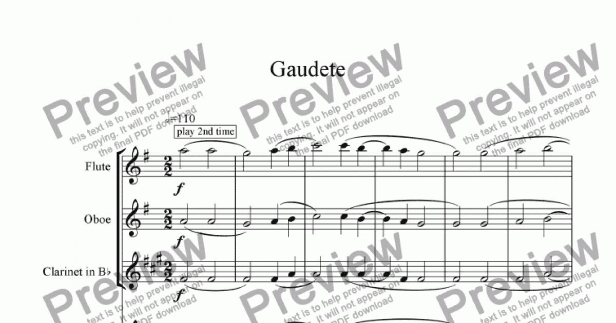 gaudete-download-sheet-music-pdf-file