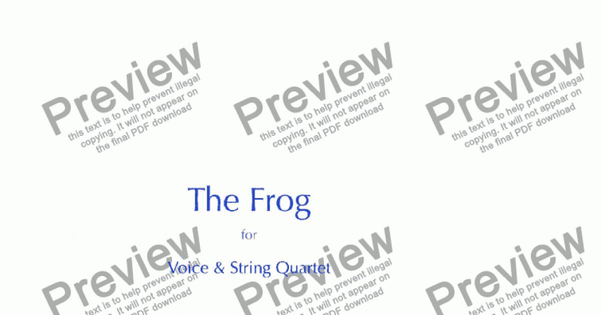 the frogs lyrics