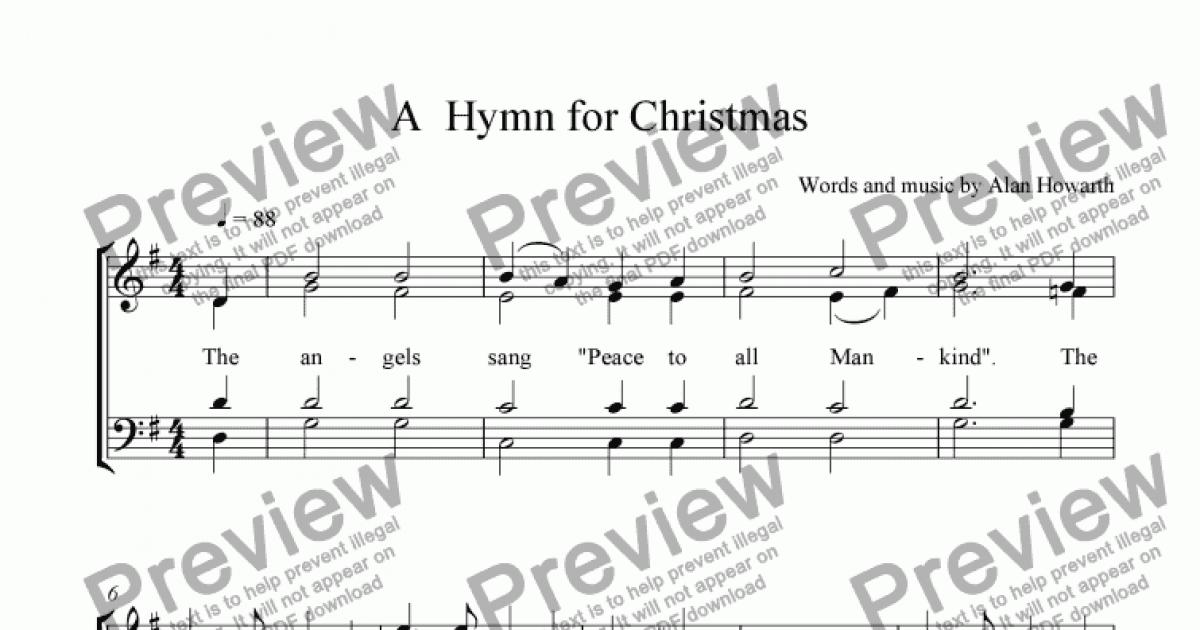 A Hymn for Christmas Download Sheet Music PDF file