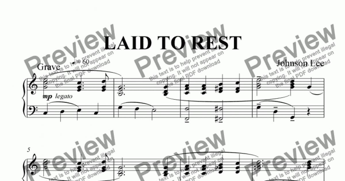 laid-to-rest-download-sheet-music-pdf-file