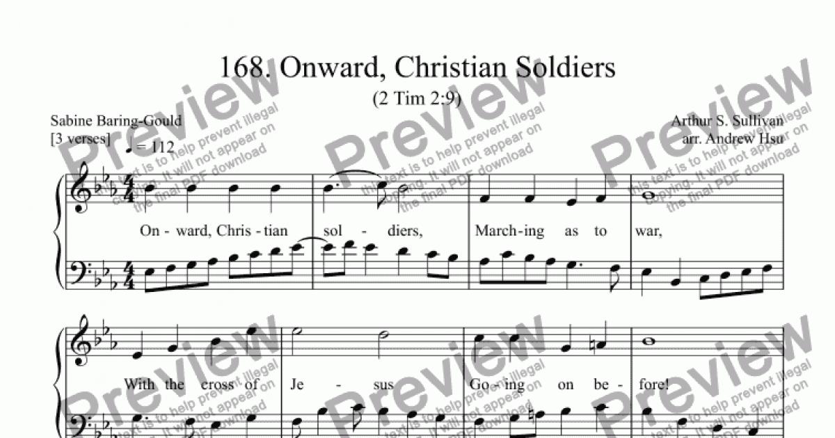 Onward, Christian Soldiers - Easy Piano 168 - Download Sheet Music PDF