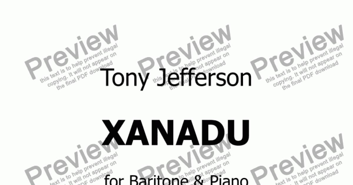 Xanadu - Download Sheet Music PDF file