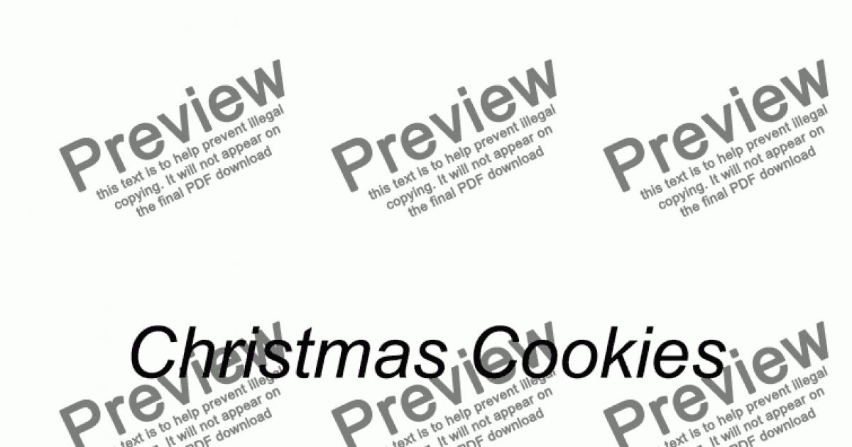 Christmas Cookies - Download Sheet Music PDF file