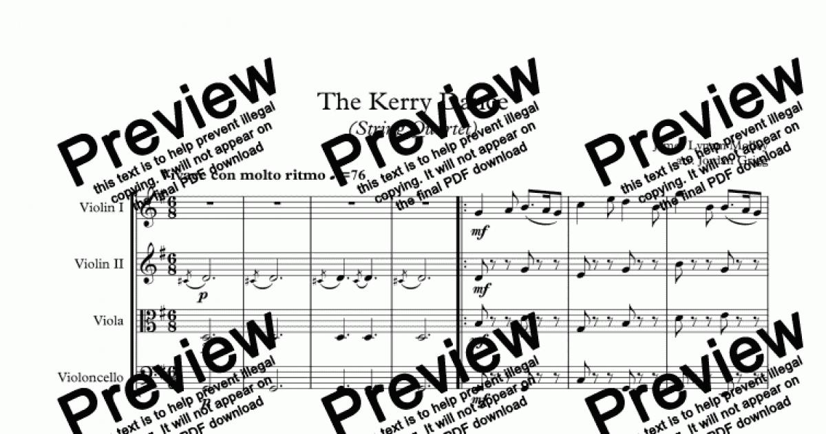 the-kerry-dance-string-quartet-download-sheet-music-pdf-file