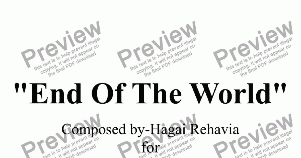 End Of The world - Download Sheet Music PDF file