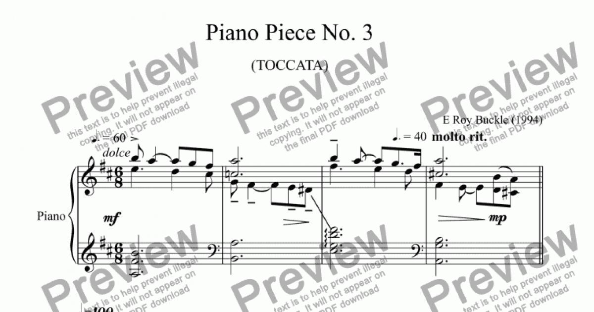 Piano Piece No. 3  Download Sheet Music PDF file