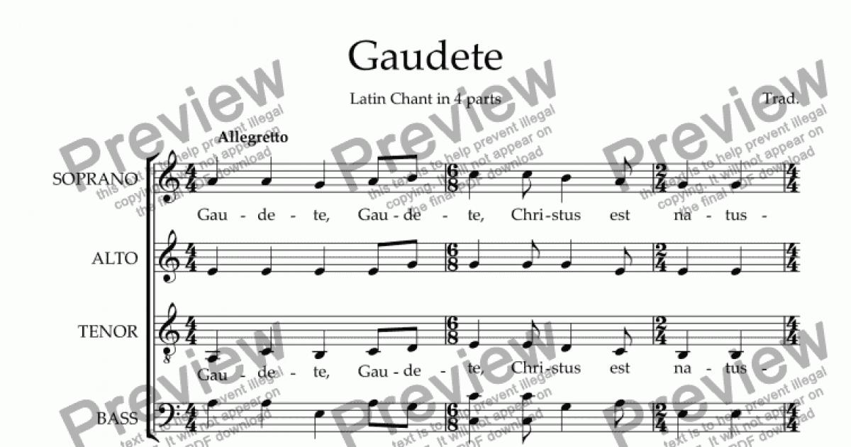 gaudete-download-sheet-music-pdf-file