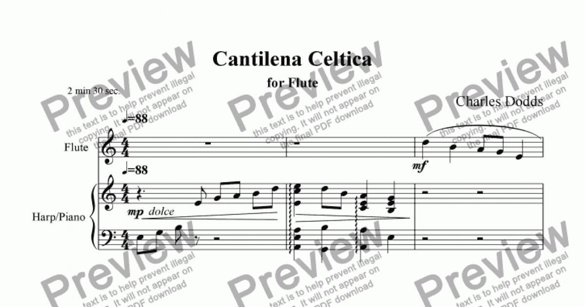 Cantilena For Flute Download Sheet Music Pdf File