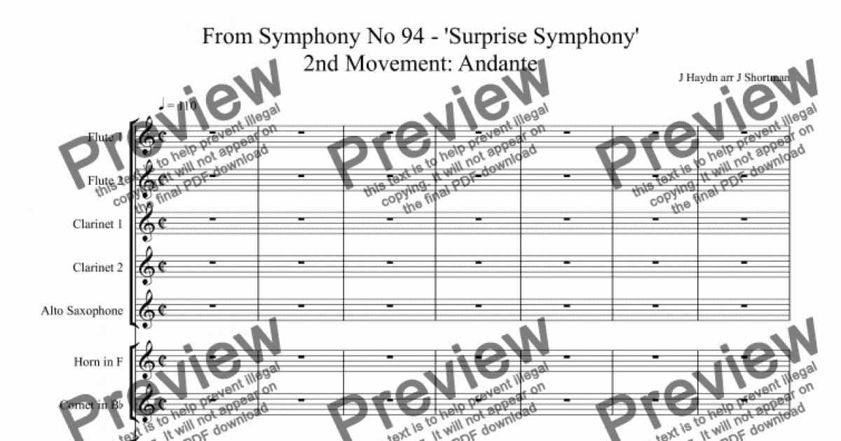 Haydn Surprise Symphony Free Download