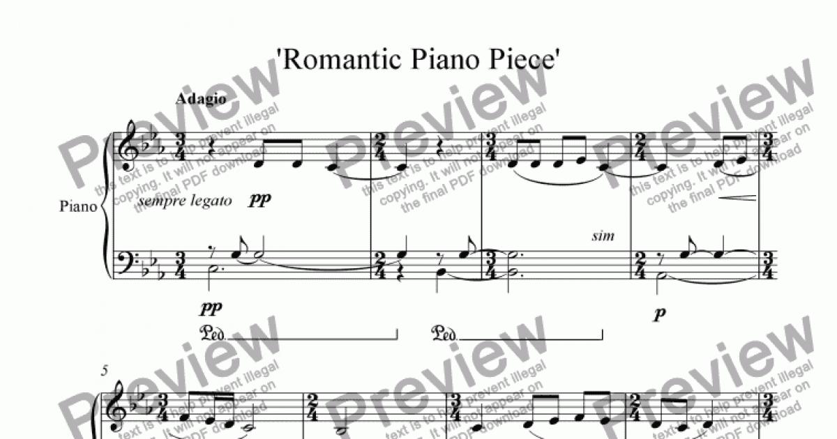 Romantic Piano Piece - Download Sheet Music PDF file