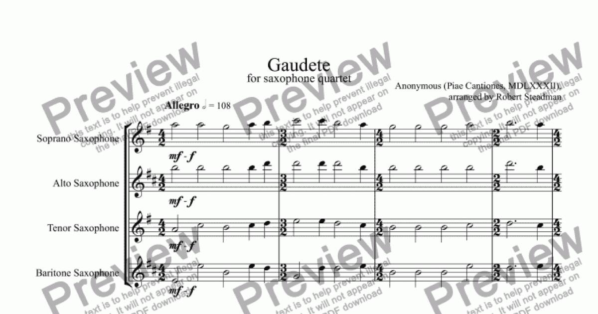 gaudete-download-sheet-music-pdf-file