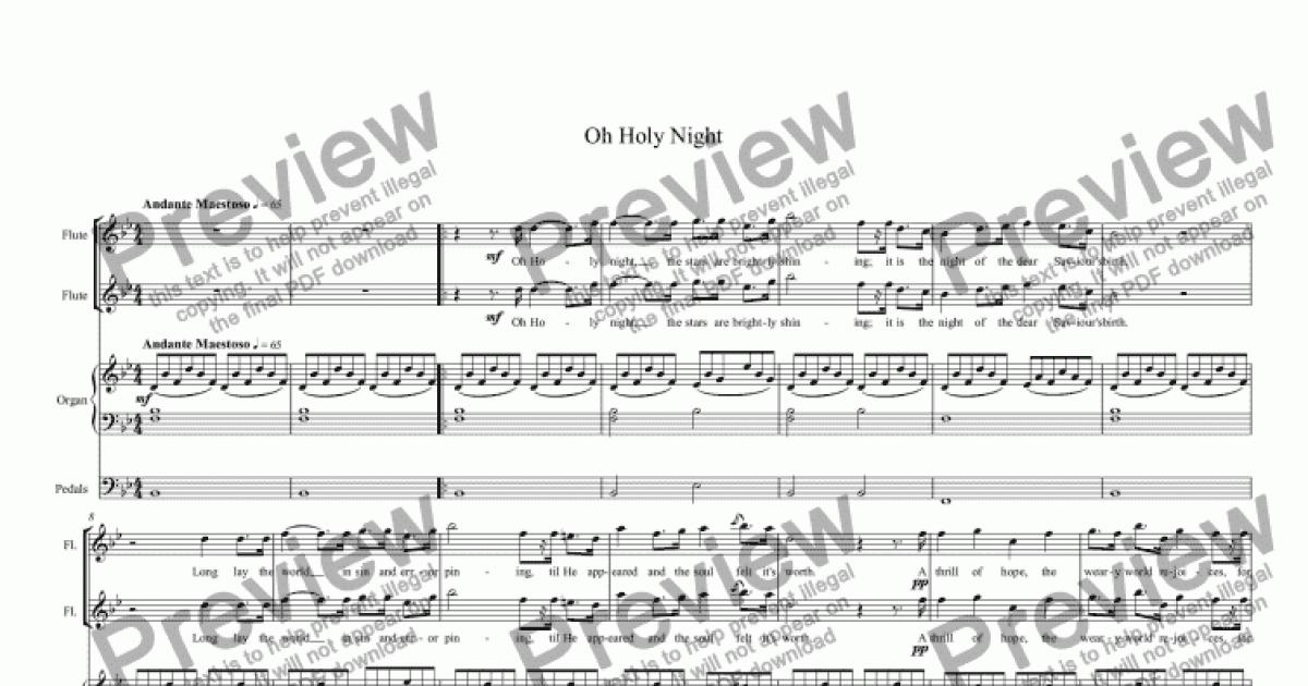 oh holy night free pdf