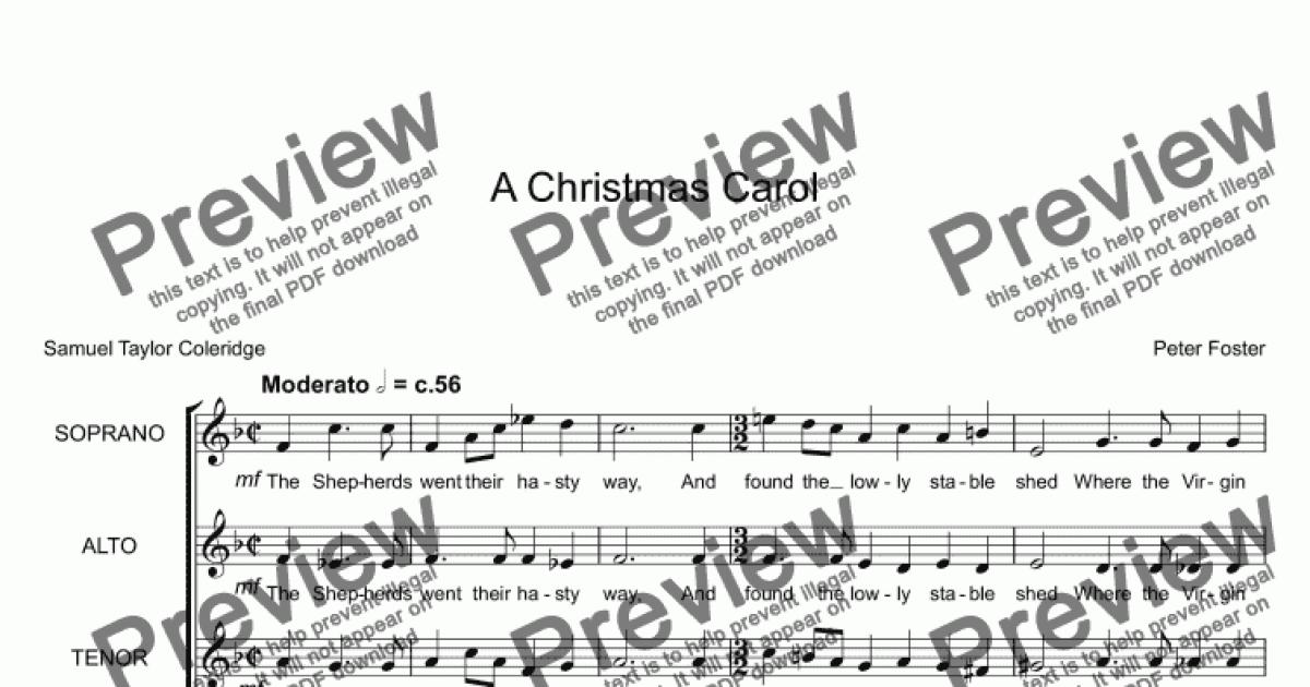 A Christmas Carol - Download Sheet Music PDF file