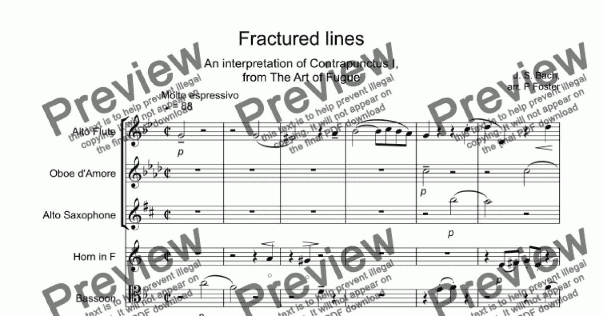 Fractured lines - Download Sheet Music PDF file