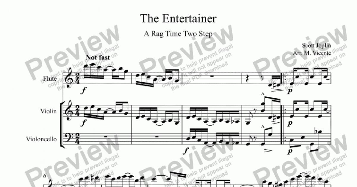 the entertainer manuscript original sheet music