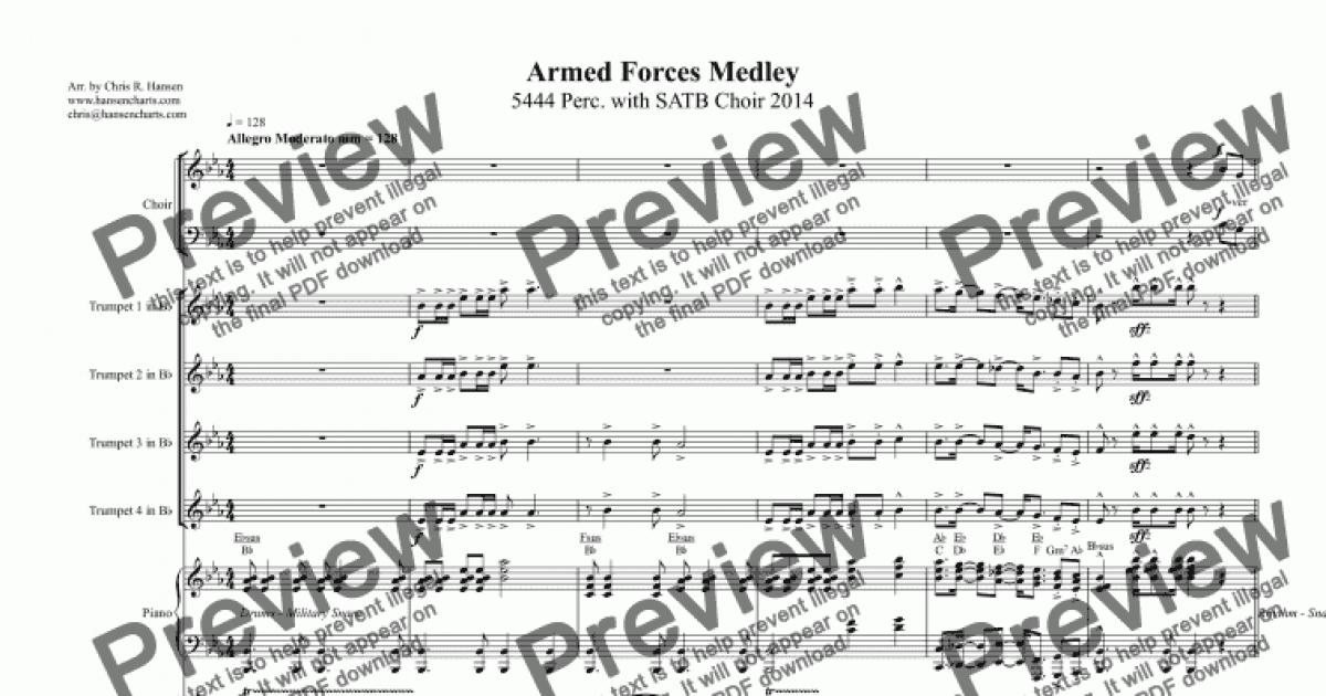 armed forces medley with lyrics for school