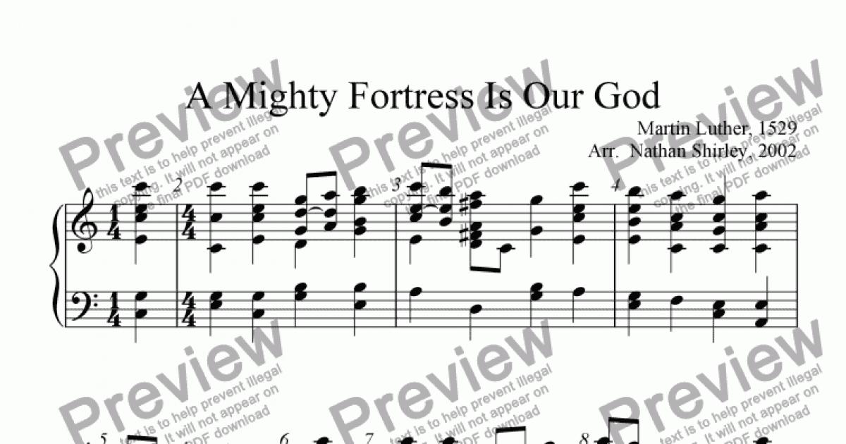 A Mighty Fortress Is Our God (revised) - Download Sheet Music PDF file