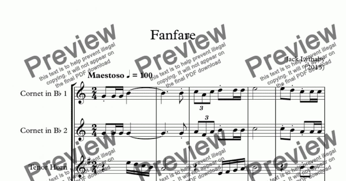 Fanfare - Download Sheet Music PDF file