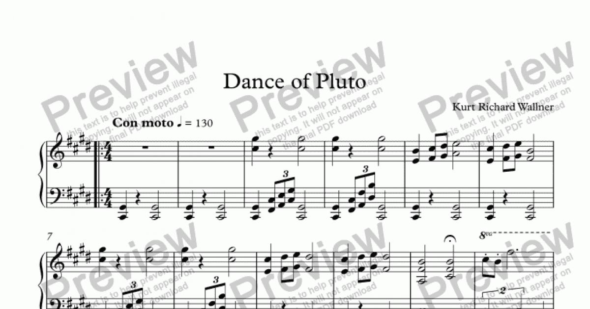 Dance of Pluto - Download Sheet Music PDF file